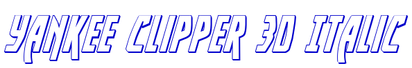 Yankee Clipper 3D Italic fonte